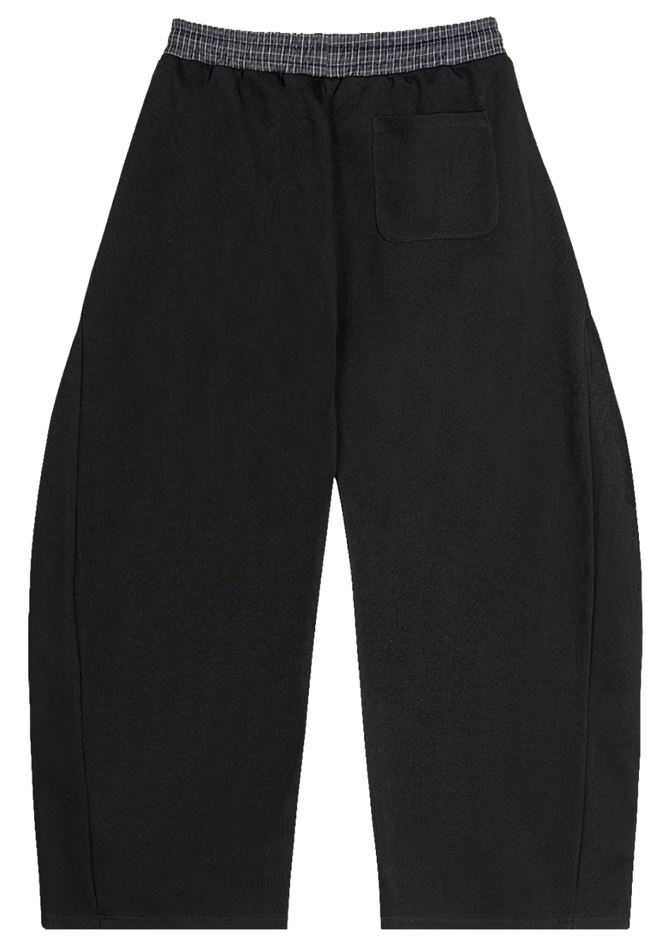 Plaid Waistband Barrel Sweatpants