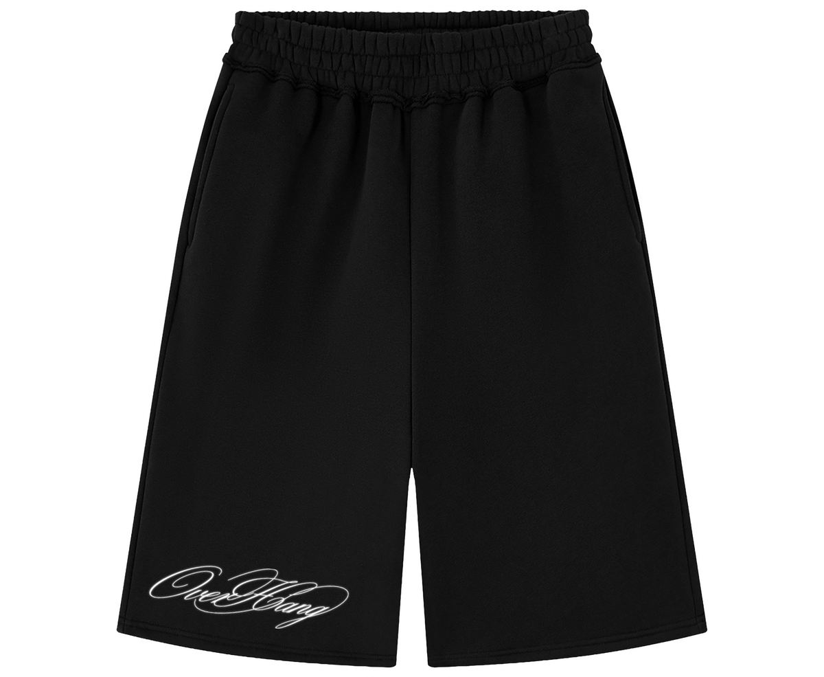 Unisex Raw Edge Fleece Shorts
